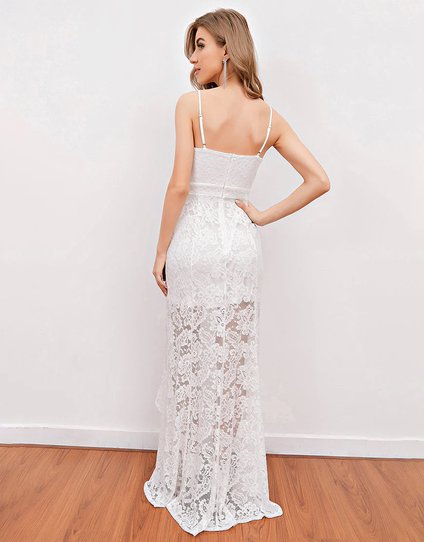 Lace Beach Wedding Dress
