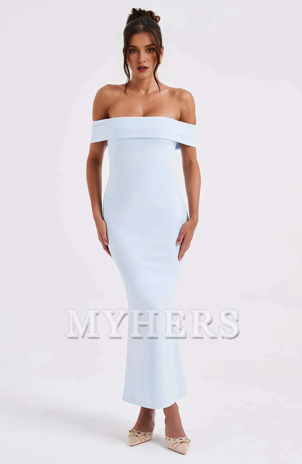 Elegant Mermaid Strapless Sheath Fashion Dresses Exquisite Bridesmaid Dresses Wedding Guests Dresses
