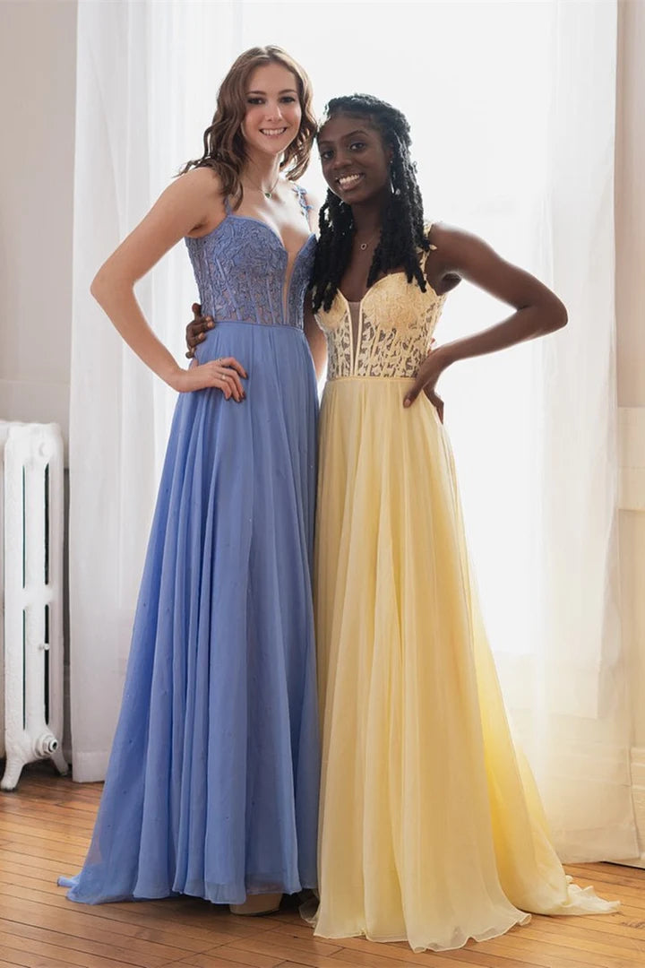 Off-the-Shoulder A-line Princess Prom Gown