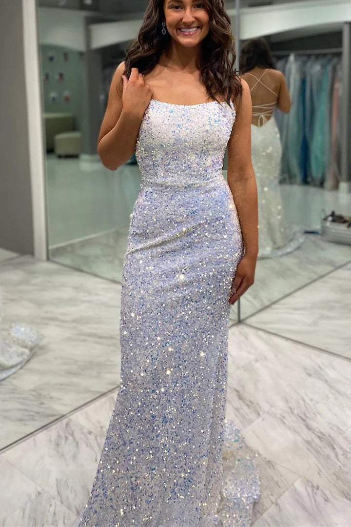 Glitter Mermaid Sequins Long Formal Dress