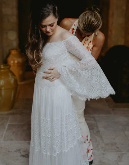 Plus Size Lace Wedding Dress