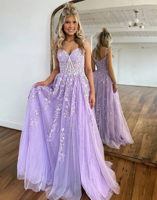 Off the Shoulder Prom Dress with Appliques