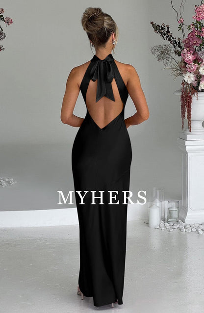 Formal Wear Dresses Women's Sexy High Split Sleeveless Backless Party Wedding Guest Dresses Prom Dress