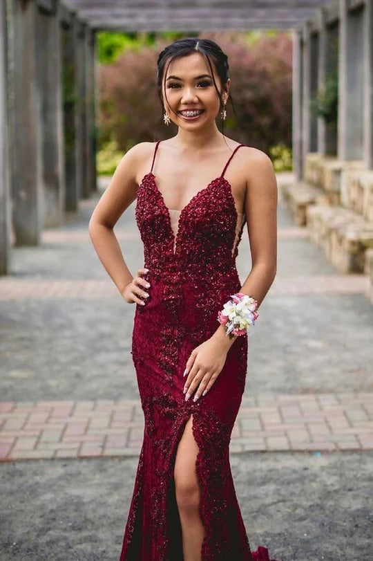 Mermaid  Long Formal Dress with Slit