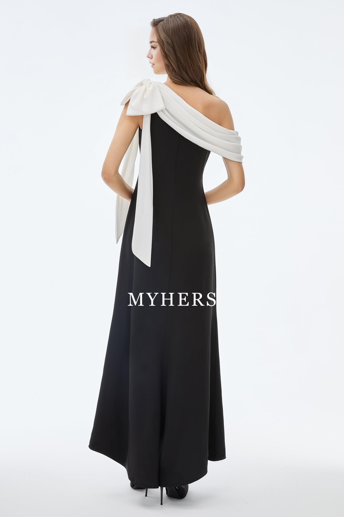 Formal Wear Dresses Charming Bow knot One Shoulder Evening Dresses Cocktail Party Dress Exquisite Prom Dress