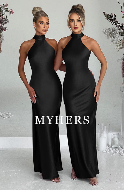Formal Wear Dresses Women's Sexy High Split Sleeveless Backless Party Wedding Guest Dresses Prom Dress