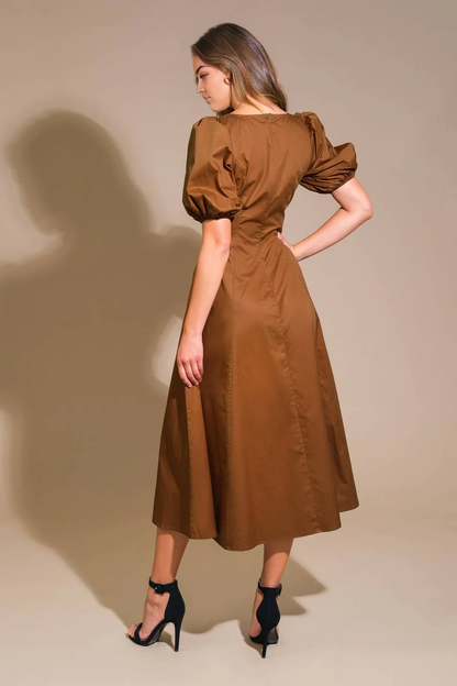 November December Wedding Guest Formal Dress Square Neck short sleeve Medium Long Styles Elegant Formal Simple Prom Dress