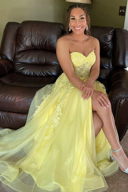 Floral Lace Sweetheart A-Line Prom Dress