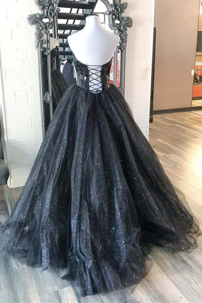 Sweetheart  Broken Mirrors A-line Long Prom Gown