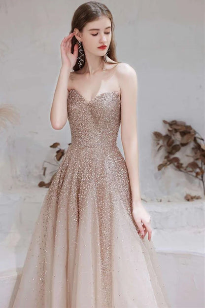 Gradient  Tulle Strapless Prom Gown with Cape