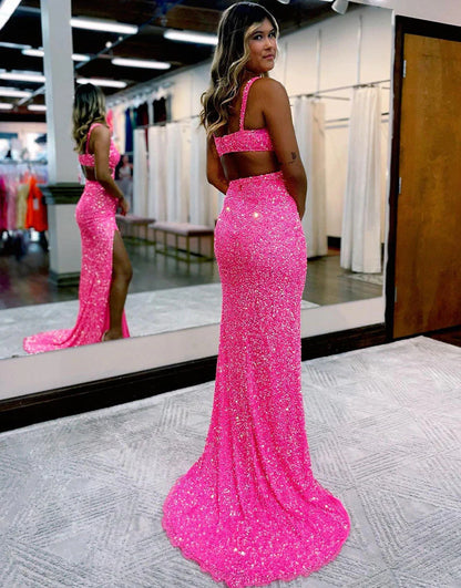 Long Slit Prom Dress