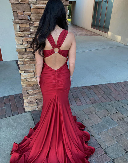 Mermaid Long Prom Dress With Slit