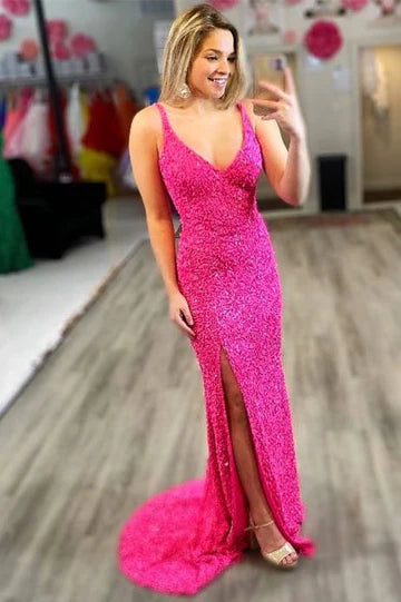Sequins Mermaid Long Formal Dress