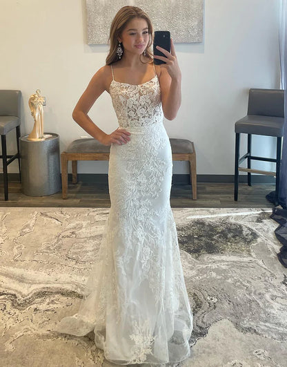 Lace Sheath Prom Dress