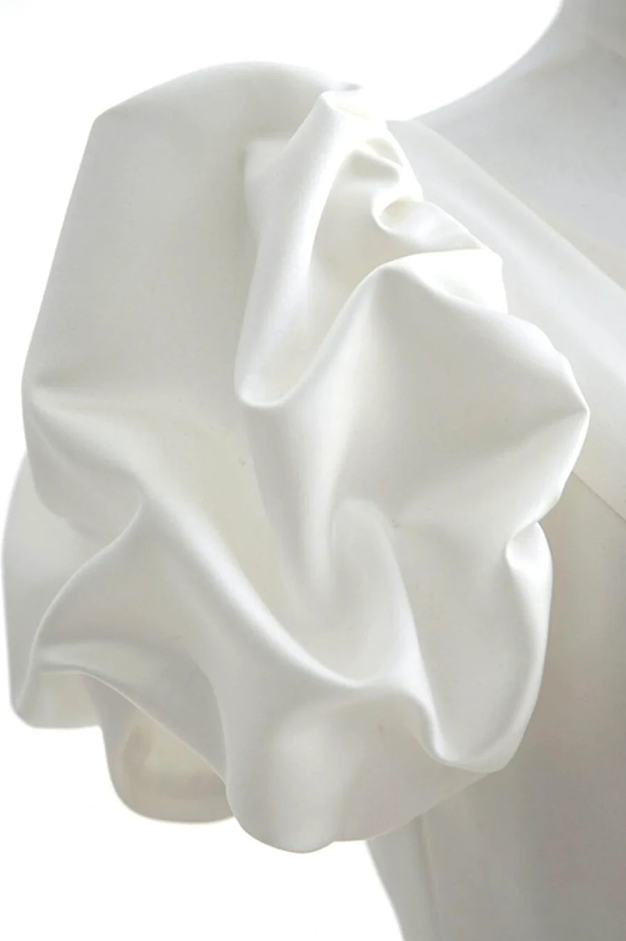 Casual Wedding Dresses Court Train A-Line V Neck Satin Long Formal Dress