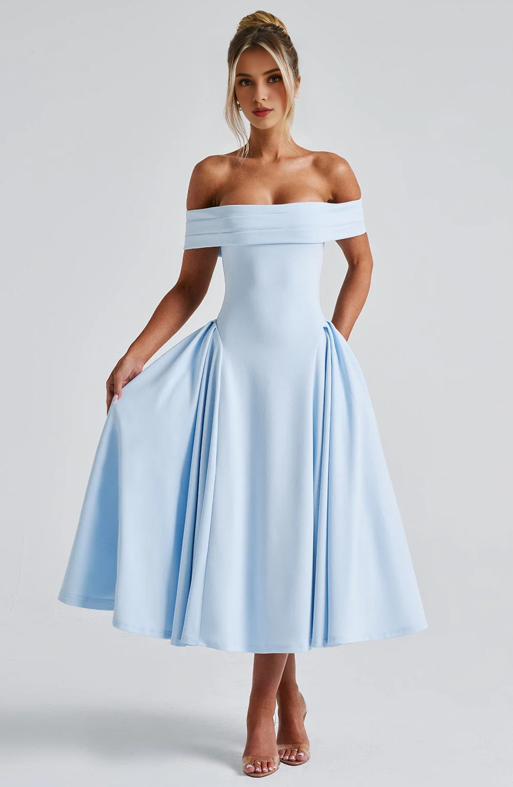Exquisite Pleated Bateau Neckline High Quality Luxury Dresses Bridesmaid Dresses Wedding Guests Dresses