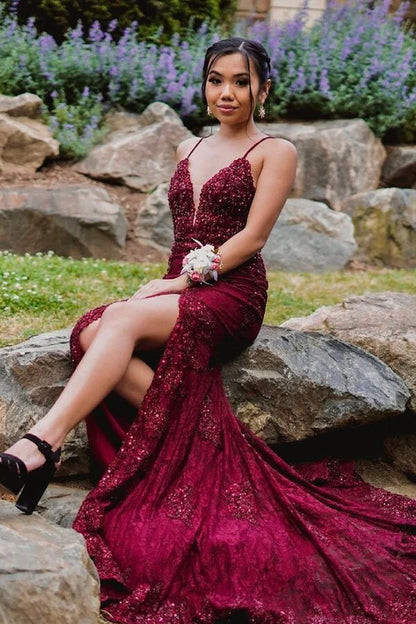 Mermaid  Long Formal Dress with Slit