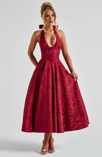 A Line Plunge Neckline Backless Sexy Dresses High Quality Dresses Bridesmaid Dresses Wedding Guests Dresses