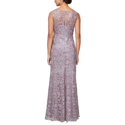 My Hers New Product Mother of The Bride Dress Round Neck Sleeveless Elegant Dignified Dress Long Lace Dress Wedding Guests Dresses