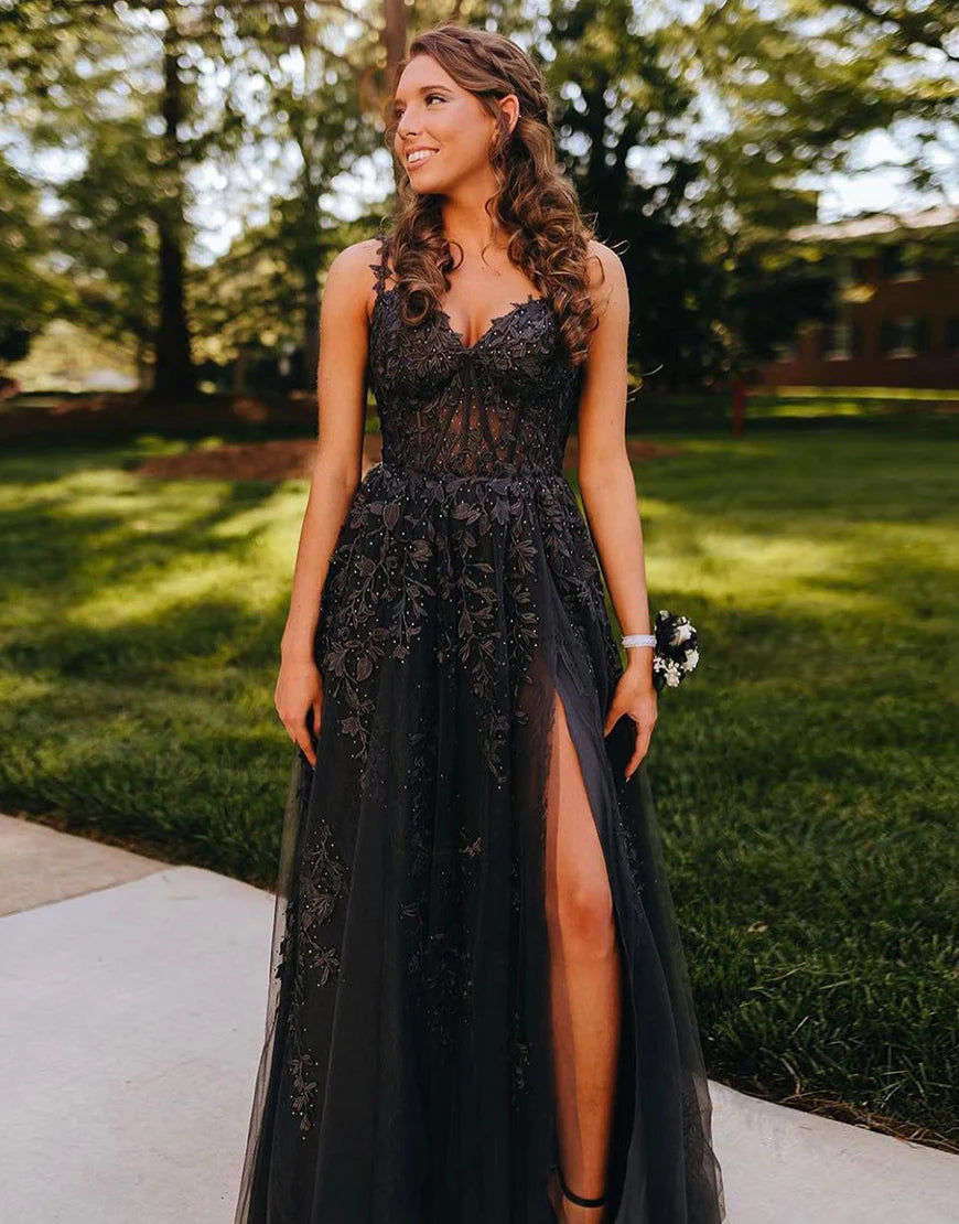 Off the Shoulder Prom Dress with Appliques