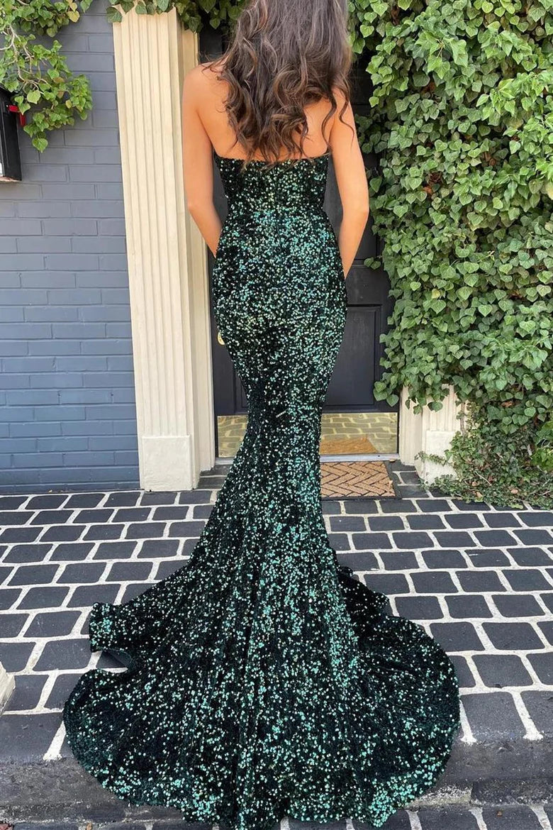 Trumpet Sequins Long Formal Dress