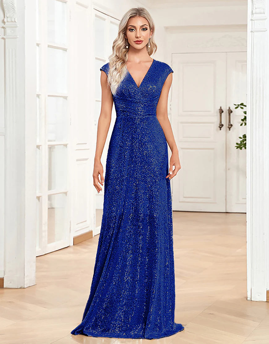 A-Line Sleeveless Champagne Mother of the Bride Dress