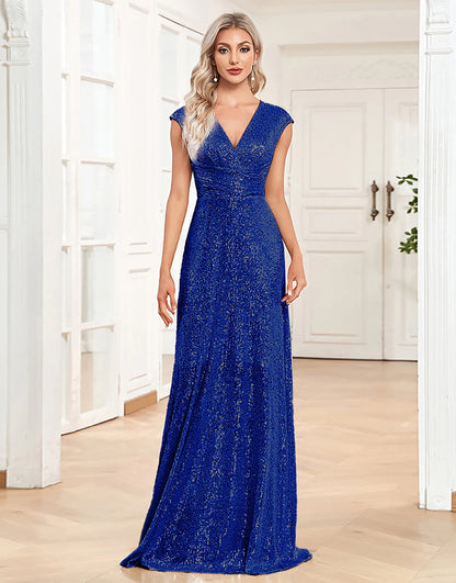 A-Line Sleeveless Champagne Mother of the Bride Dress