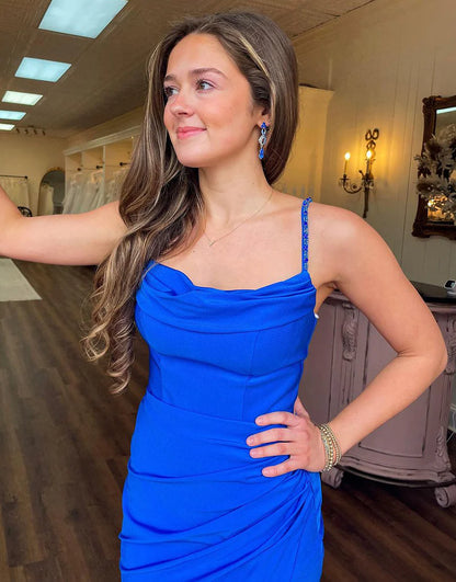 Mermaid Spaghetti Strap Long Prom Dress