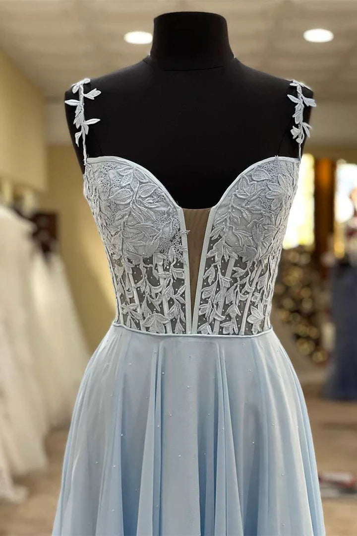 Off-the-Shoulder A-line Princess Prom Gown