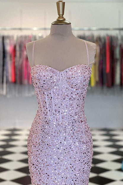 Sequin Sweetheart Mermaid Long Prom Dress