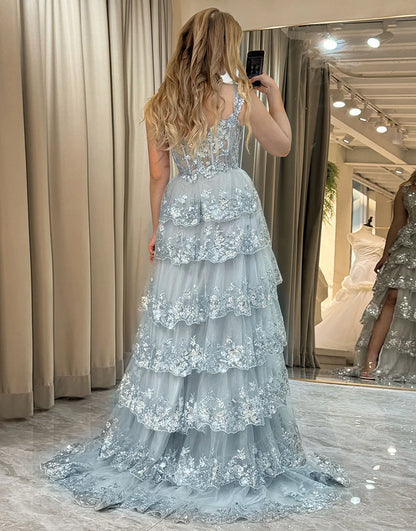A Line Off the Shoulder Black Pink Long Prom Dress with Appliques