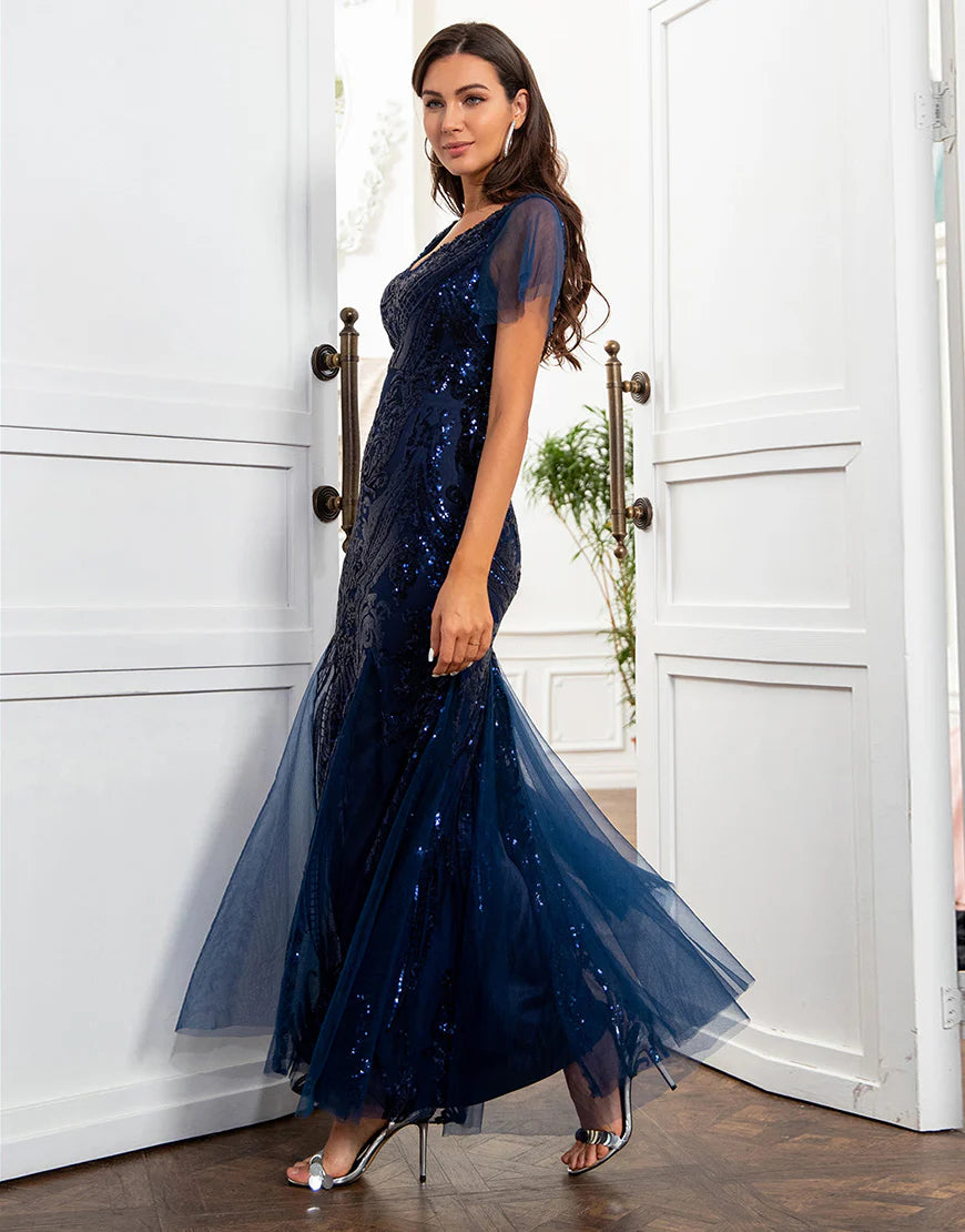 Sequins Mermaid Mother of the Bride Dress