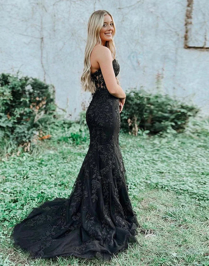 Sheath Sweetheart Prom Dress with Appliques