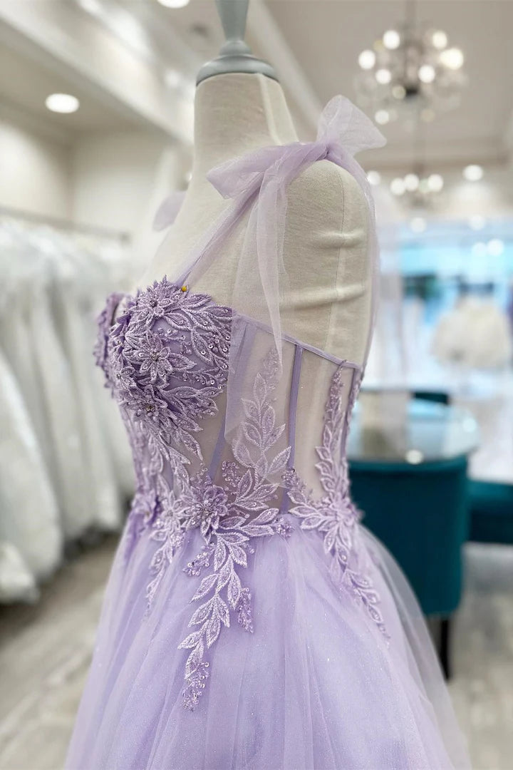 Floral Appliques Sweetheart A-Line Short Homecoming Dress