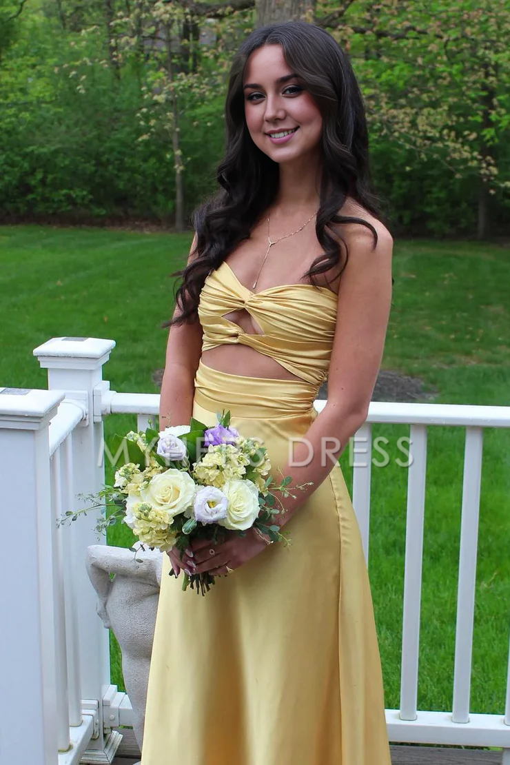 My Hers Ladies Formal Dress Charming Mermaid Sheath Sweetheart Keyhole Satin Sexy Fashion Prom Dress