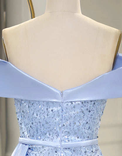 Sequins Long Prom Dress with Split