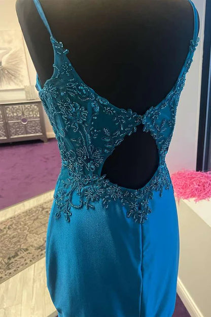 Bustier Bodycon Short Gown with Appliques