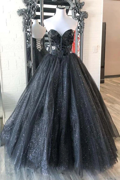 Sweetheart  Broken Mirrors A-line Long Prom Gown