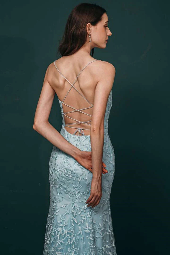 Applique Lace Mermaid Dress