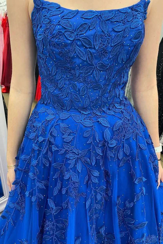 Princess  Appliques A-line Long Formal Dress