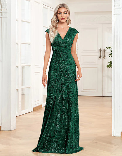 A-Line Sleeveless Champagne Mother of the Bride Dress