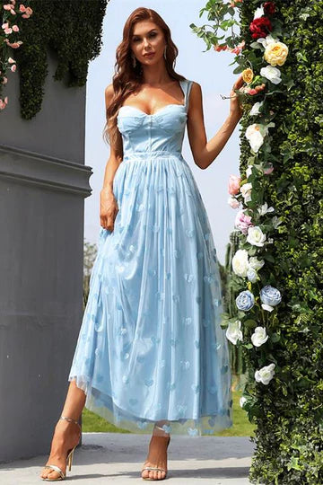 Tulle Sweetheart A-line Sleeveless Prom Gown