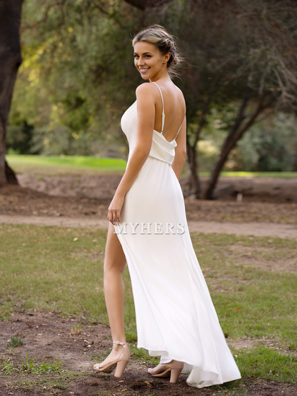 Formal Women's Dresses Wedding Guest Dresses Mermaid Off-the-Shoulder Pleated Side Fork Elegant Fashion Sweep Train Evening Dress