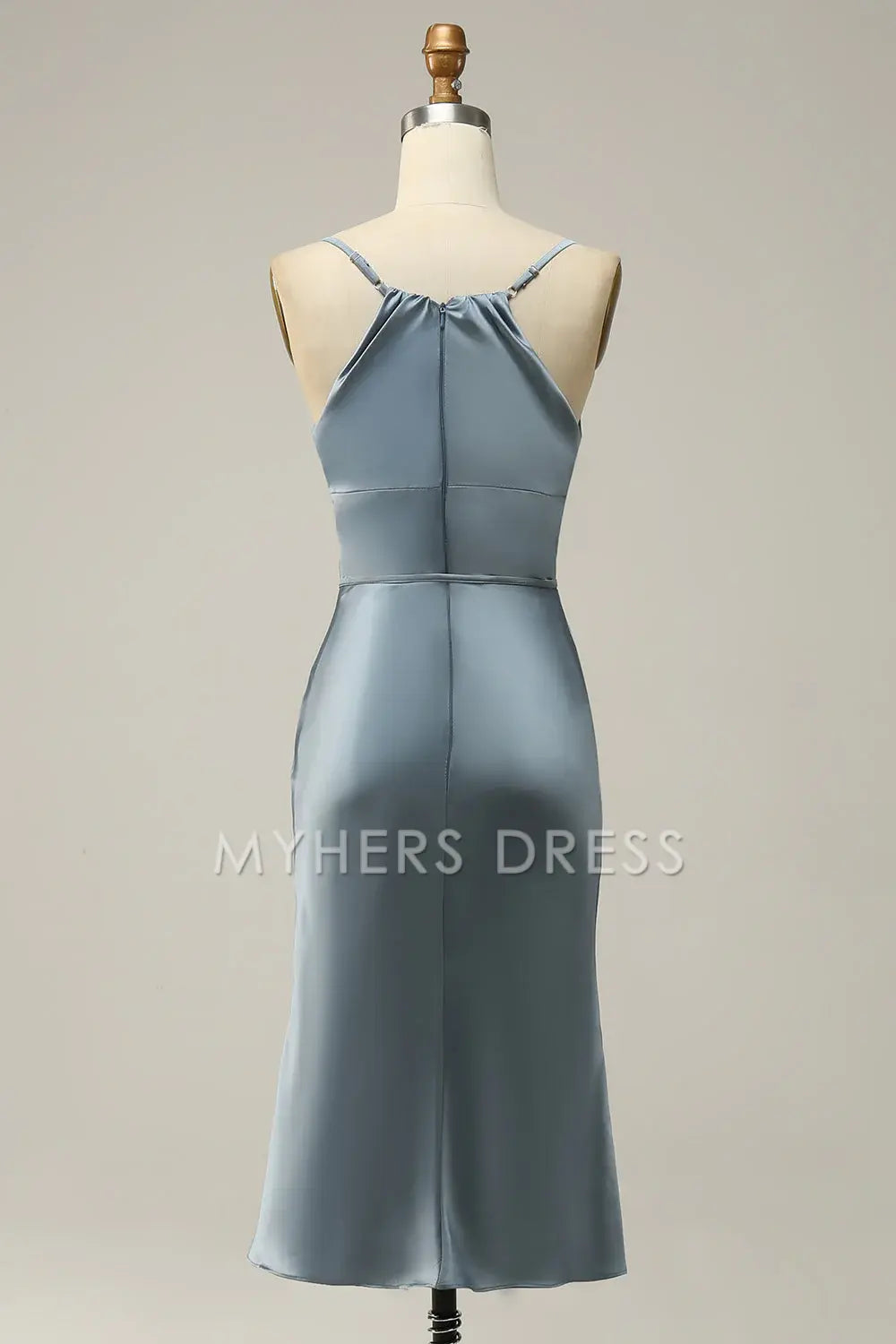 My Hers Ladies Formal Dress Simple Sheath Spaghetti Strap Sweetheart Short Skirt Prom Dress