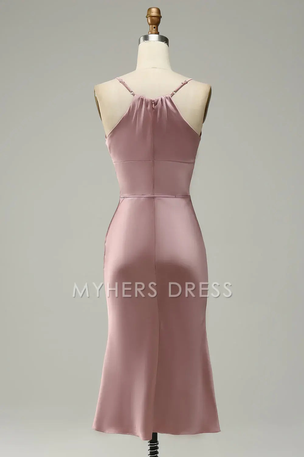 My Hers Ladies Formal Dress Elegant Simple Sheath Spaghetti Strap Sweetheart Short Skirt Prom Dress