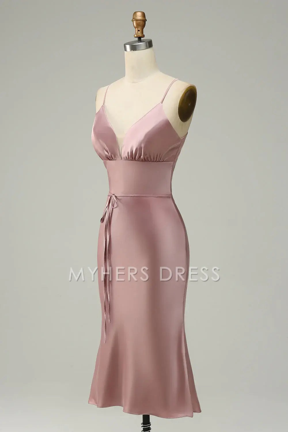 My Hers Ladies Formal Dress Elegant Simple Sheath Spaghetti Strap Sweetheart Short Skirt Prom Dress