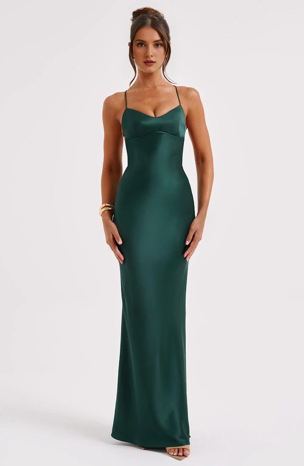 Mermaid Spaghetti Strap Backless Sheath Charming Dresses Exquisite Bridesmaid Dresses Wedding Guests Dresses