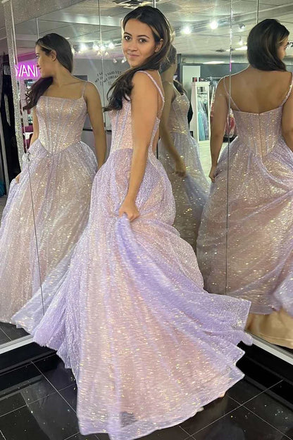 Fairy-Tale  Spaghetti Straps A-Line Prom Dress