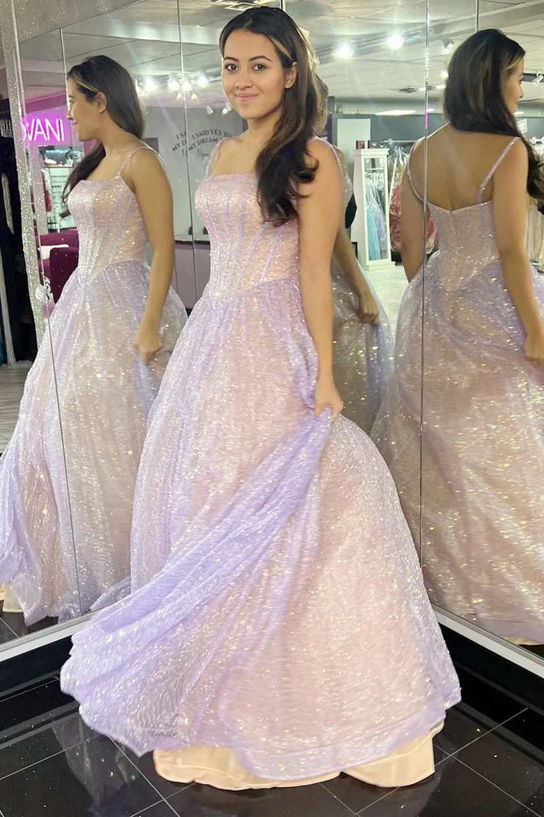 Fairy-Tale  Spaghetti Straps A-Line Prom Dress