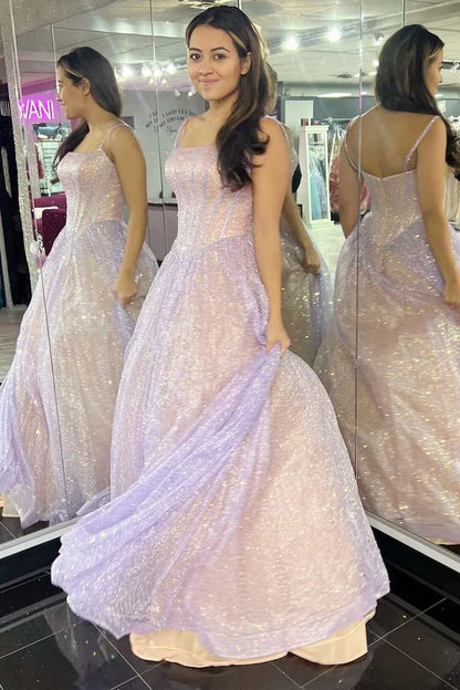 Fairy-Tale  Spaghetti Straps A-Line Prom Dress